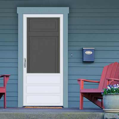 A charming blue and white door set against a blue wall background with a porch. The blue and white color scheme of the door adds a cheerful and refreshing touch to the scene, while the blue wall background complements the design with a cohesive and harmonious look. The porch provides a cozy and inviting atmosphere, creating a perfect spot to relax and enjoy the outdoors. The image captures the beauty of color and design, inviting one to appreciate the beauty of simple yet thoughtfully designed spaces.
