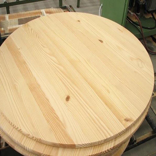 Round wooden round pine.