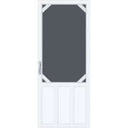 White modern door on a transparent background.
