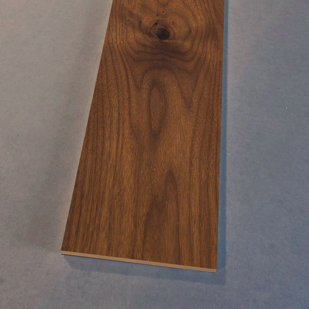 Solid wood panel walnut. 